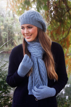 Pure Alpaca Cable Beanie