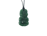 Boxed NZ Greenstone Small Tiki Pendant