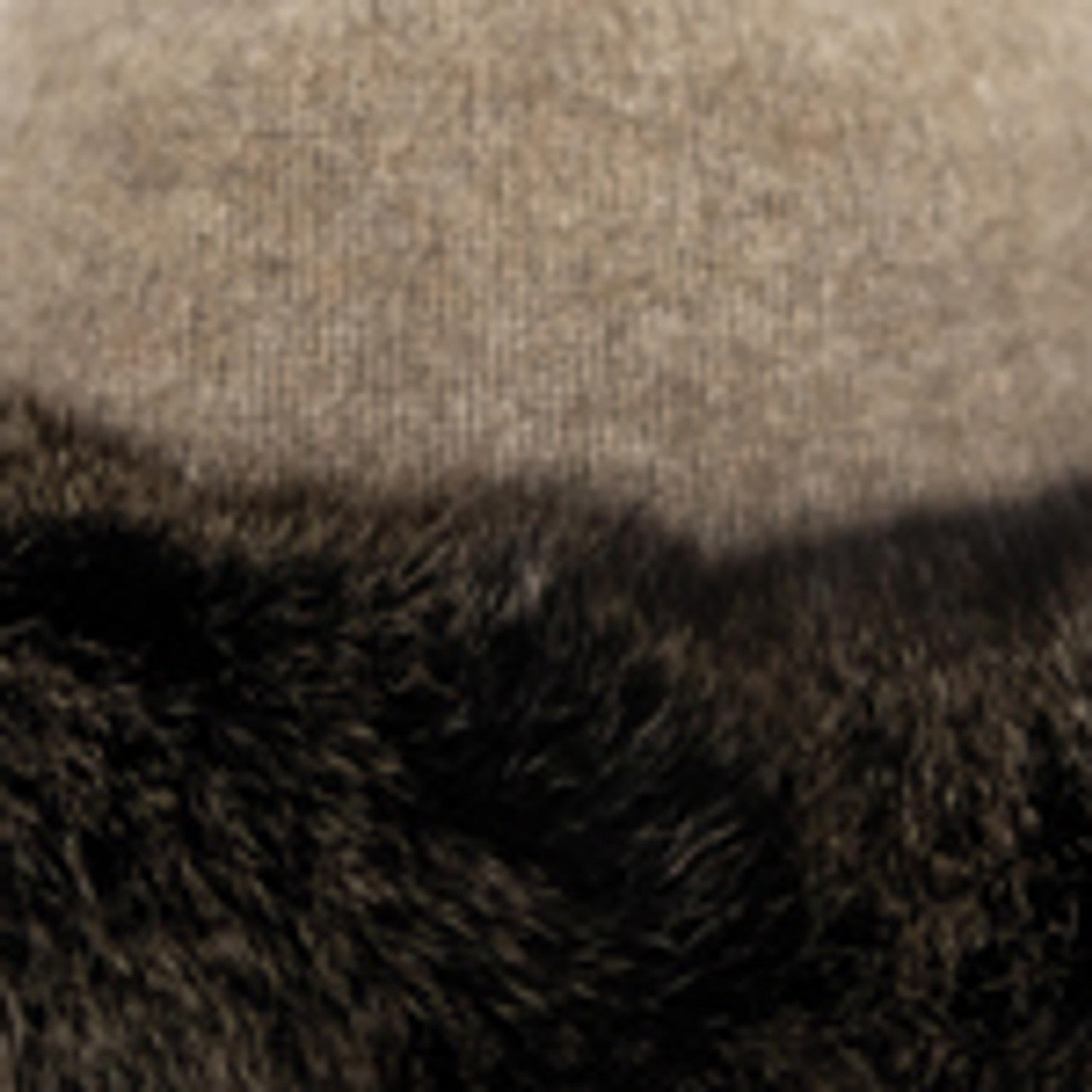 Merino Possum Fur Trim Beanie
