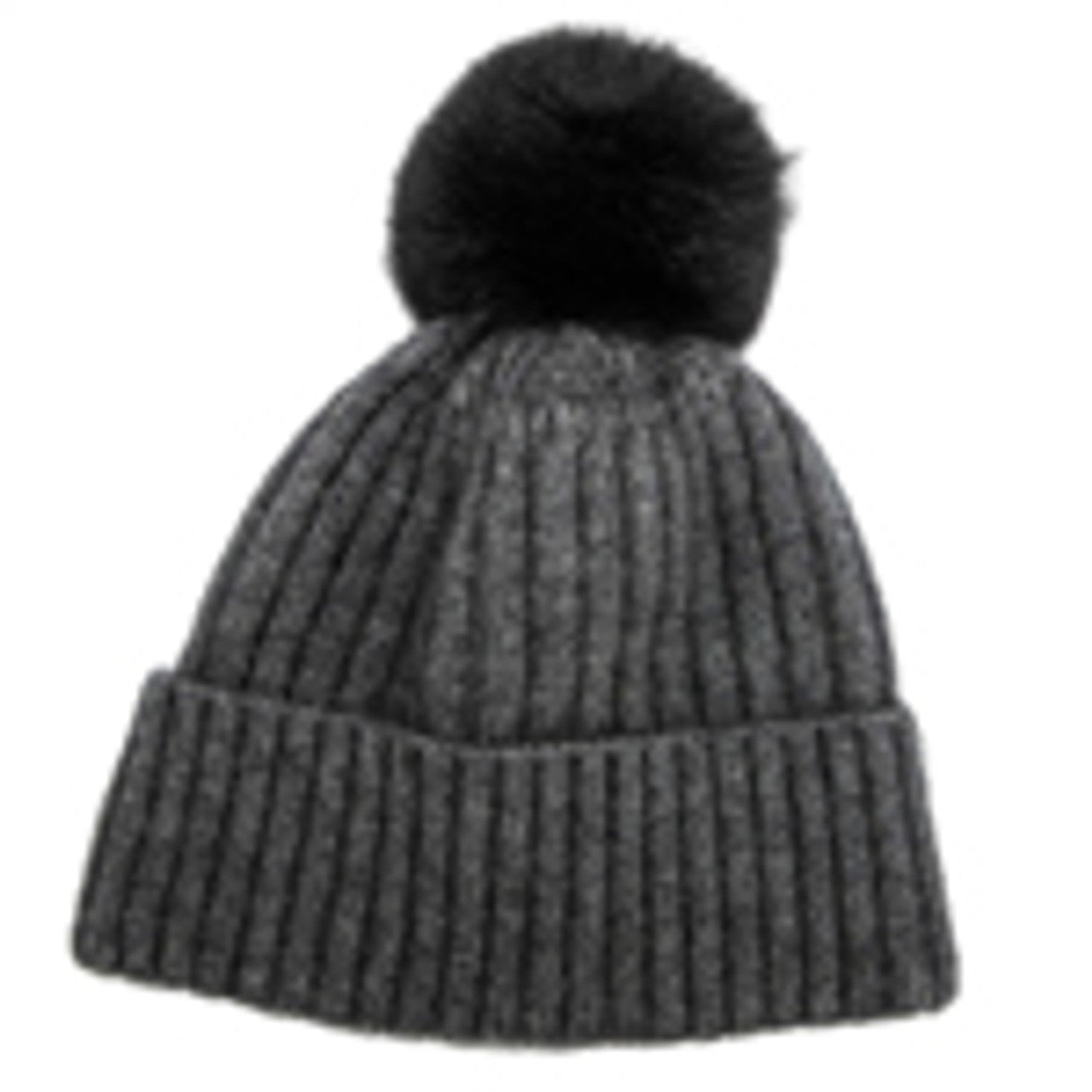 Merino Possum Fur Pom Pom Beanie