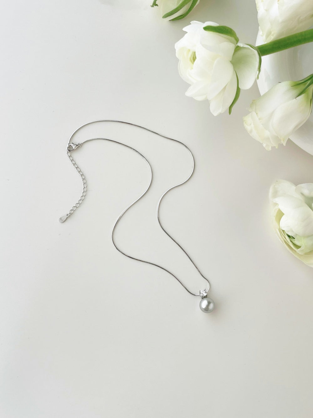 925 Silver Pearl Necklace