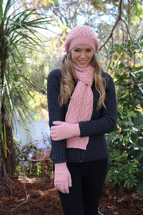 Pure Alpaca Cable Beanie